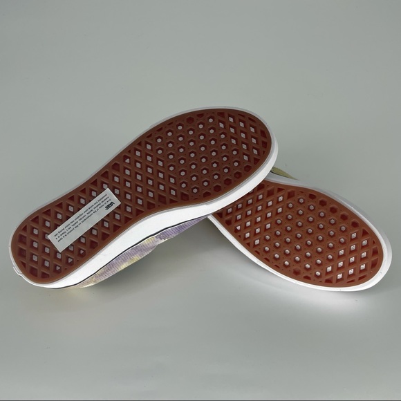 VANS NEW BLOTCHED COMFYCUSH ERA WOMEN’S SNEAKERS PURPLE YELLOW SKATE SHOE NWT - Picture 9 of 9